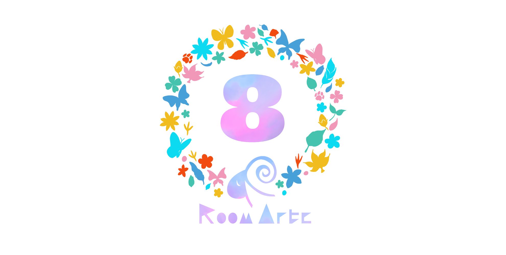 roomarte5周年ロゴ